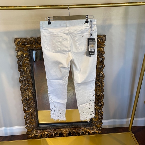 YES ZEE White Capris Pants Ladies Size 31 - Picture 2 of 8